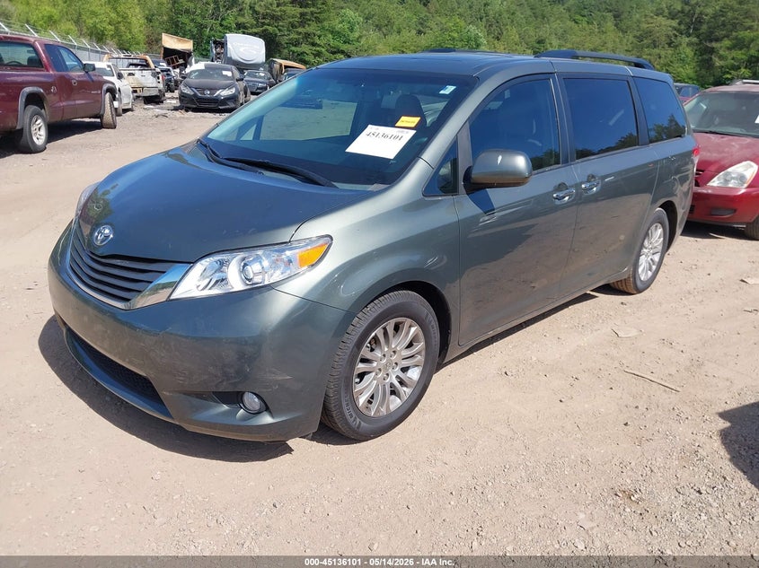 2013 Toyota Sienna VIN 5TDYK3DC2DS324766 IAAI salvage auction — RIGHT REAR, Salvage (Alabama), sold $3,350 on 2026-07-15 (photo 2)