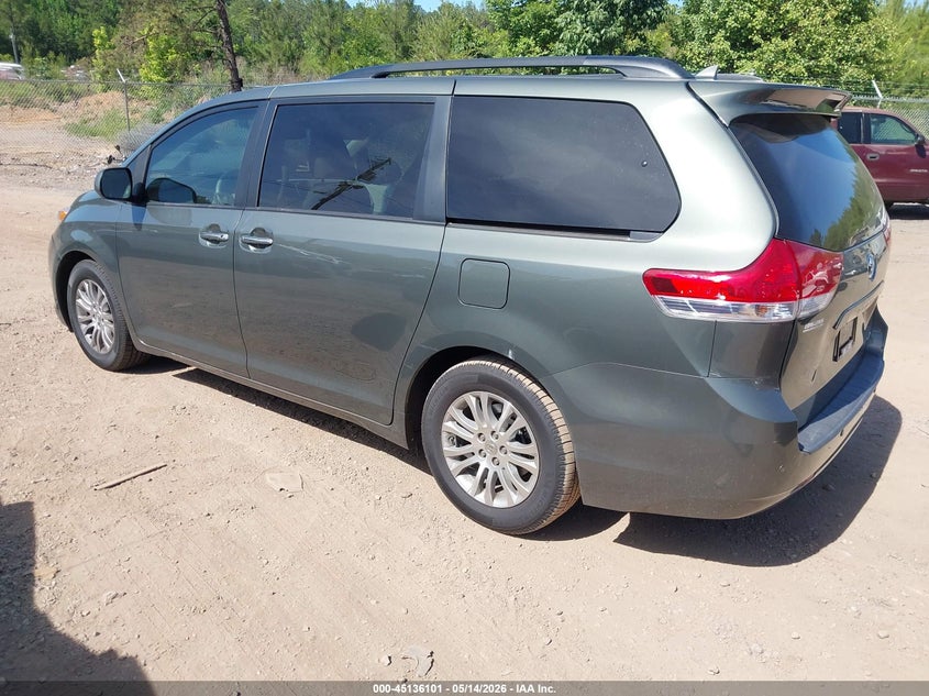 2013 Toyota Sienna VIN 5TDYK3DC2DS324766 IAAI salvage auction — RIGHT REAR, Salvage (Alabama), sold $3,350 on 2026-07-15 (photo 3)