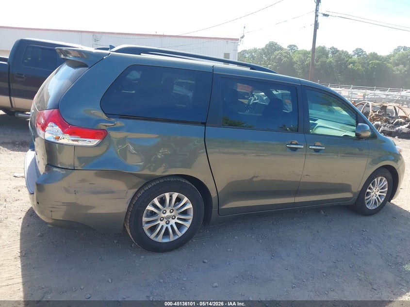 2013 Toyota Sienna VIN 5TDYK3DC2DS324766 IAAI salvage auction — RIGHT REAR, Salvage (Alabama), sold $3,350 on 2026-07-15 (photo 6)