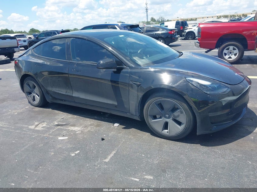 2023 Tesla Model 3 VIN 5YJ3E1EAXPF664078 IAAI salvage auction — REAR END, Certificate Of Destruction (Florida), sold $8,200 on 2026-07-09 (photo 1)
