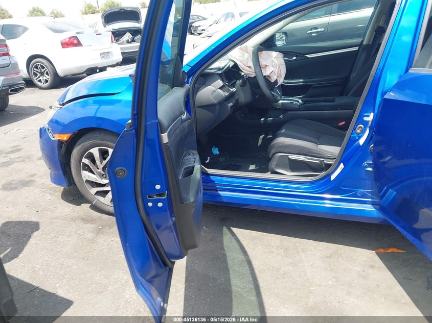 2016 Honda Civic VIN 2HGFC2F72GH550325 IAAI salvage auction — FRONT END, Salvage Certificate (California), sold $2,850 on 2026-07-12 (photo 5)