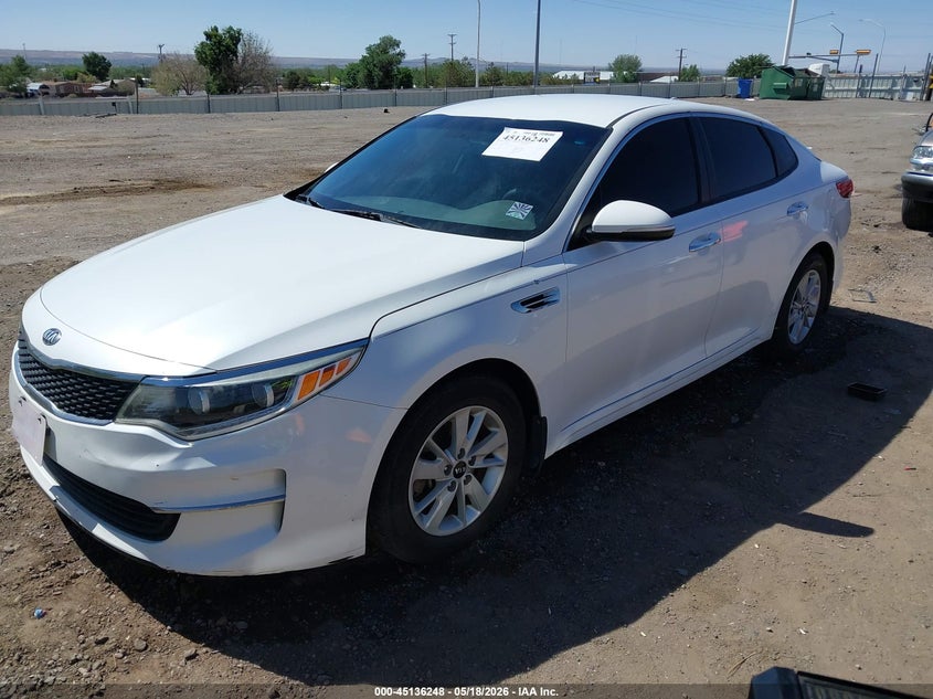 2017 Kia Optima VIN KNAGT4L32H5137813 IAAI salvage auction — RIGHT FRONT, Salvage Title, sold $1,225 on 2026-08-31 (photo 2)