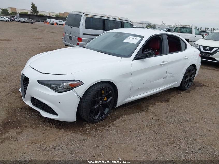 2020 Alfa romeo Giulia VIN ZARFAMANXL7636404 IAAI salvage auction — LEFT SIDE, Salvage (California), sold $2,600 on 2026-07-20 (photo 2)