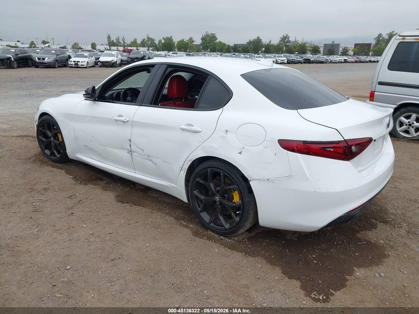 2020 Alfa romeo Giulia VIN ZARFAMANXL7636404 IAAI salvage auction — LEFT SIDE, Salvage (California), sold $2,600 on 2026-07-20 (photo 3)
