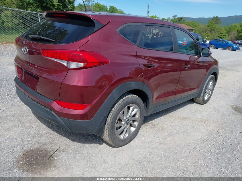 2017 Hyundai Tucson VIN KM8J23A45HU463169 IAAI salvage auction — FRONT END, Clear (Virginia), sold $3,600 on 2026-07-07 (photo 4)