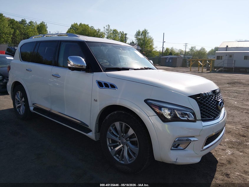 2016 Infiniti Qx80 VIN JN8AZ2NC8G9403095 IAAI salvage auction — FRONT END, Salvage (Pennsylvania), sold $3,850 on 2026-07-14 (photo 1)