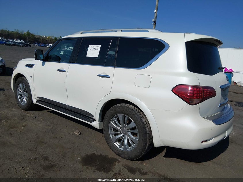 2016 Infiniti Qx80 VIN JN8AZ2NC8G9403095 IAAI salvage auction — FRONT END, Salvage (Pennsylvania), sold $3,850 on 2026-07-14 (photo 3)