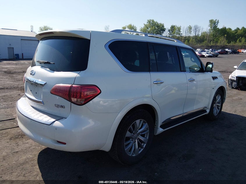 2016 Infiniti Qx80 VIN JN8AZ2NC8G9403095 IAAI salvage auction — FRONT END, Salvage (Pennsylvania), sold $3,850 on 2026-07-14 (photo 4)