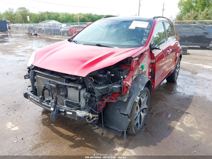 2018 Kia Sportage VIN KNDPRCA69J7369697 IAAI salvage auction — FRONT END, Clear (Indiana), sold $3,000 on 2026-07-07 (photo 6)