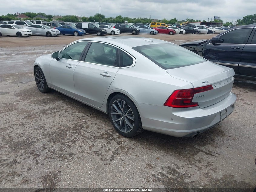 2018 Volvo S90 VIN LVY982MK4JP007252 IAAI salvage auction — REAR END, Salvage Title, sold $5,450 on 2026-07-22 (photo 3)