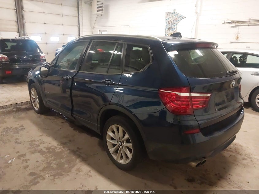 2014 BMW X3 VIN 5UXWX9C53E0D21928 IAAI salvage auction — LEFT FRONT, Clear (Minnesota), sold $1,100 on 2026-07-29 (photo 3)
