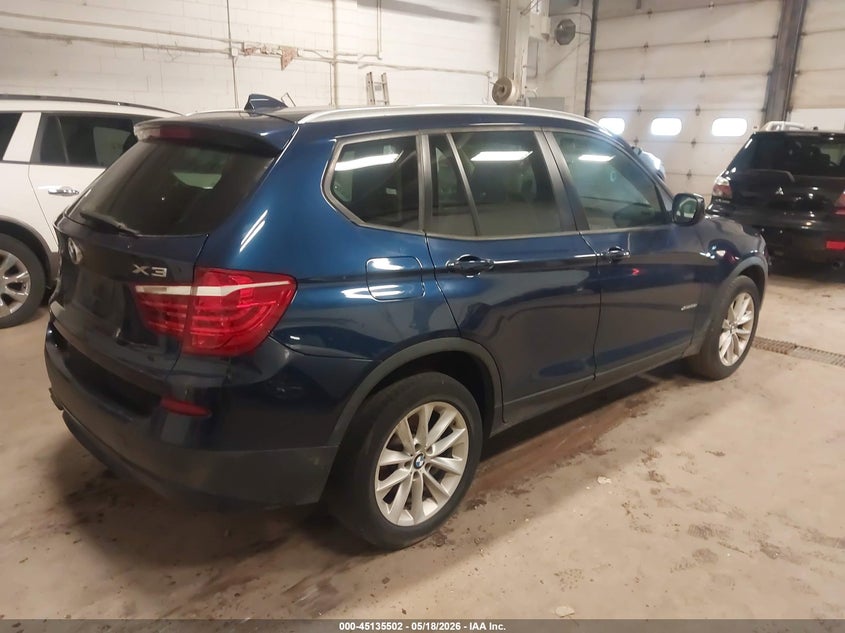 2014 BMW X3 VIN 5UXWX9C53E0D21928 IAAI salvage auction — LEFT FRONT, Clear (Minnesota), sold $1,100 on 2026-07-29 (photo 4)