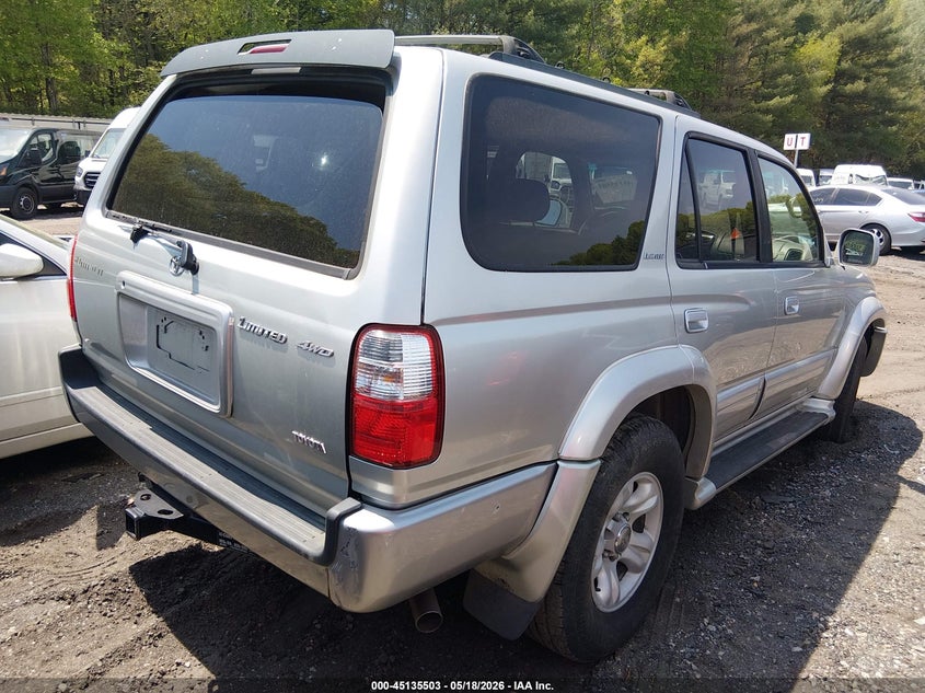 2002 Toyota 4runner VIN JT3HN87R829069352 IAAI salvage auction — NORMAL WEAR, Salvage (Texas), sold $25 on 2026-07-28 (photo 4)