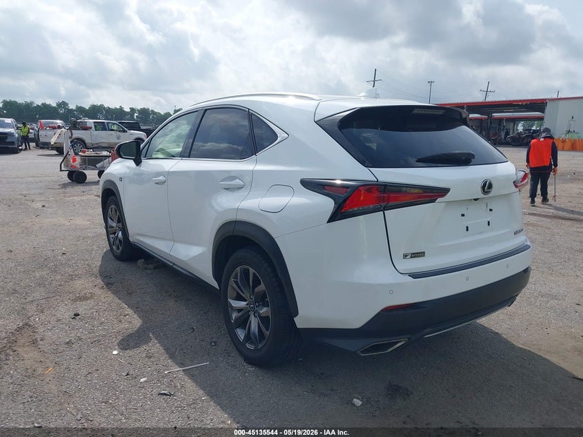 2020 Lexus Nx VIN JTJSARBZ4L2166341 IAAI salvage auction — WATER/FLOOD, Certificate Of Destruction (Louisiana), sold $7,100 on 2026-07-21 (photo 3)