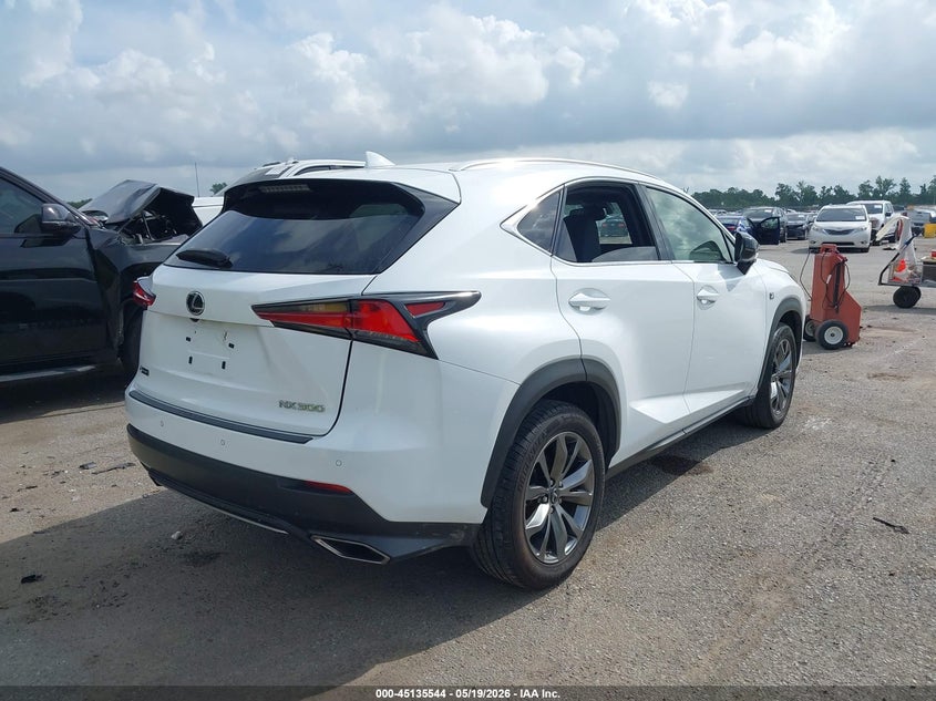 2020 Lexus Nx VIN JTJSARBZ4L2166341 IAAI salvage auction — WATER/FLOOD, Certificate Of Destruction (Louisiana), sold $7,100 on 2026-07-21 (photo 4)