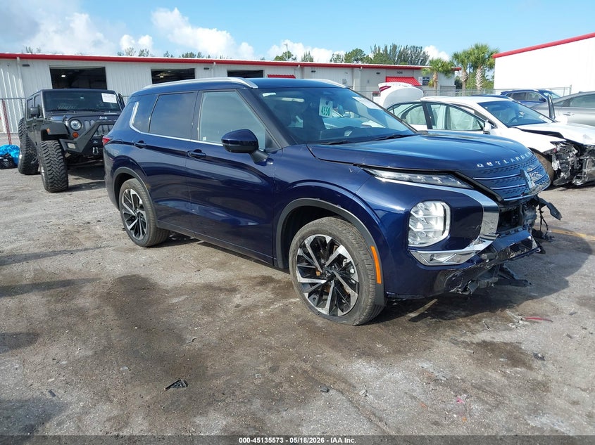 2022 Mitsubishi Outlander VIN JA4J3VA89NZ091909 IAAI salvage auction — FRONT END, Rebuildable (Florida), sold $5,700 on 2026-07-29 (photo 1)