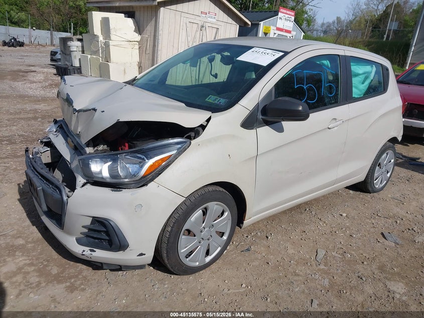 2017 Chevrolet Spark VIN KL8CB6SA2HC739650 IAAI salvage auction — FRONT & REAR, Salvage (Pennsylvania), sold $400 on 2026-07-07 (photo 2)