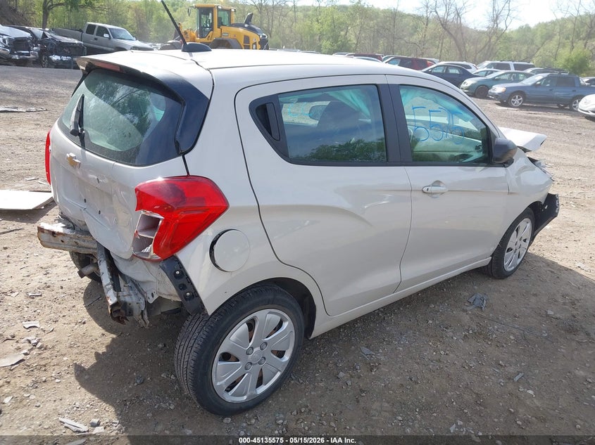 2017 Chevrolet Spark VIN KL8CB6SA2HC739650 IAAI salvage auction — FRONT & REAR, Salvage (Pennsylvania), sold $400 on 2026-07-07 (photo 4)