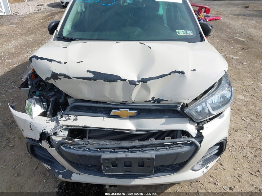 2017 Chevrolet Spark VIN KL8CB6SA2HC739650 IAAI salvage auction — FRONT & REAR, Salvage (Pennsylvania), sold $400 on 2026-07-07 (photo 6)