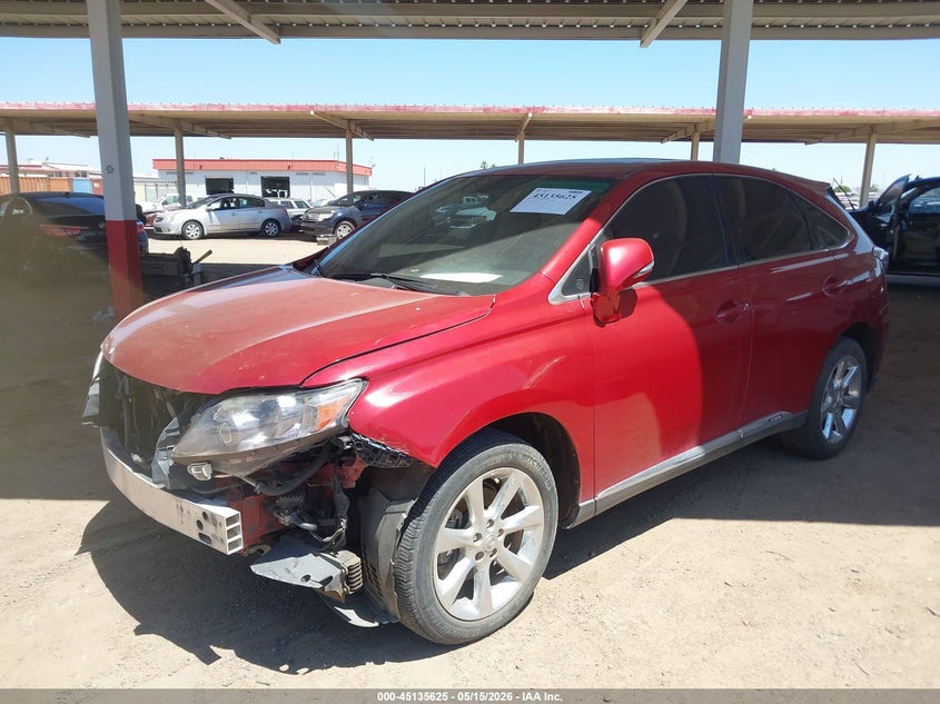 2012 Lexus Rx VIN JTJZB1BA7C2006364 IAAI salvage auction — FRONT END, Salvage (Arizona), sold $1,700 on 2026-07-14 (photo 2)