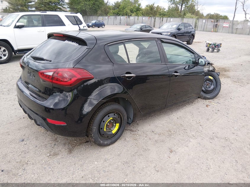 2016 Kia Forte VIN KNAFZ5A33G5631132 IAAI salvage auction — NORMAL WEAR, Salvage (Texas), sold $500 on 2026-07-14 (photo 4)