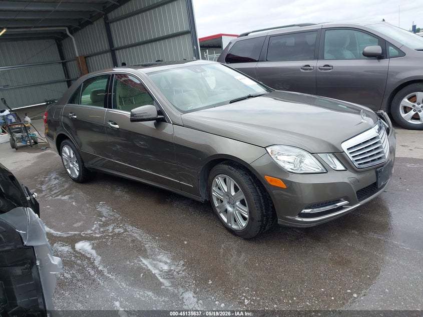 2013 Mercedes-benz E-klasse VIN WDDHF8JBXDA688935 IAAI salvage auction — LEFT FRONT, Certificate Of Title (Nebraska), sold $2,775 on 2026-08-13 (photo 1)