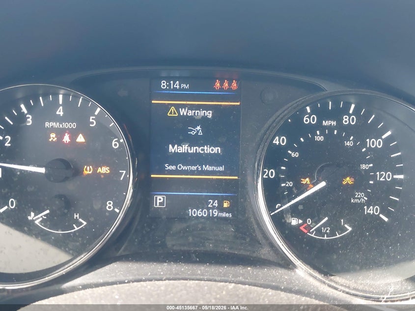 2020 Nissan Rogue VIN JN1BJ1CV3LW268600 IAAI salvage auction — RIGHT FRONT, Salvage (California), sold $2,100 on 2026-07-08 (photo 7)