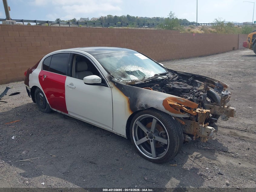 2012 Infiniti G VIN JN1CV6AP9CM620939 IAAI salvage auction — NORMAL WEAR, Salvage (Texas), sold $225 on 2026-07-29 (photo 1)