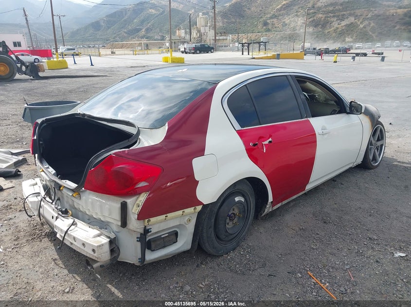 2012 Infiniti G VIN JN1CV6AP9CM620939 IAAI salvage auction — NORMAL WEAR, Salvage (Texas), sold $225 on 2026-07-29 (photo 4)