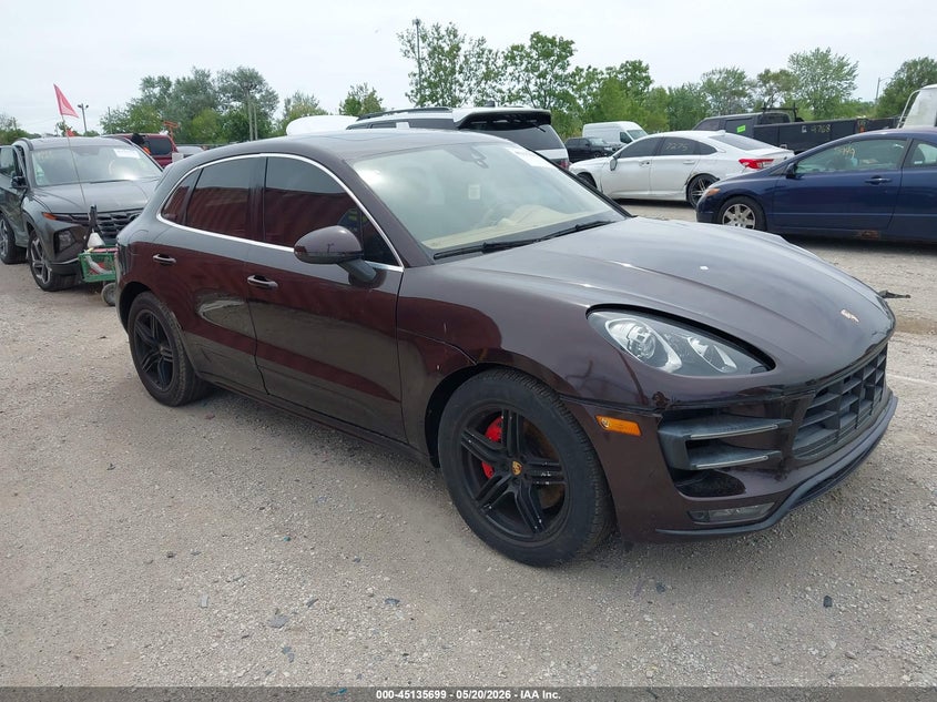 2015 Porsche Macan VIN WP1AF2A51FLB92088 IAAI salvage auction — LEFT FRONT, Salvage (Illinois), sold $6,250 on 2026-07-28 (photo 1)