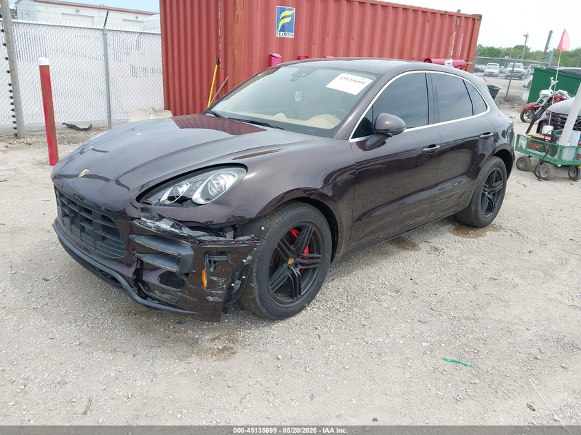 2015 Porsche Macan VIN WP1AF2A51FLB92088 IAAI salvage auction — LEFT FRONT, Salvage (Illinois), sold $6,250 on 2026-07-28 (photo 2)