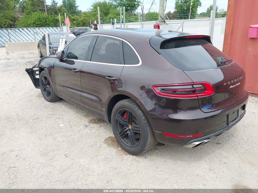 2015 Porsche Macan VIN WP1AF2A51FLB92088 IAAI salvage auction — LEFT FRONT, Salvage (Illinois), sold $6,250 on 2026-07-28 (photo 3)