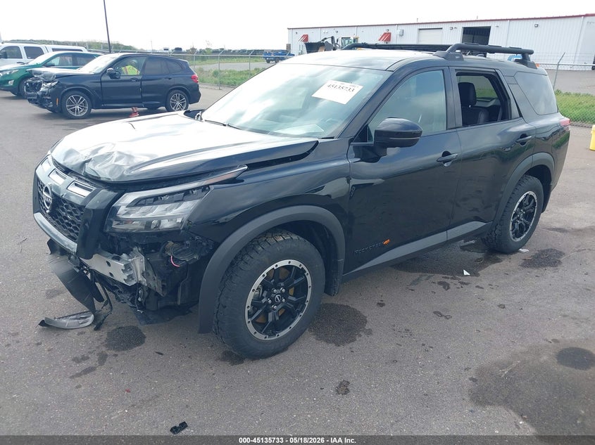 2023 Nissan Pathfinder VIN 5N1DR3BD6PC216304 IAAI salvage auction — FRONT END, Salvage (Minnesota), sold $9,050 on 2026-07-29 (photo 2)