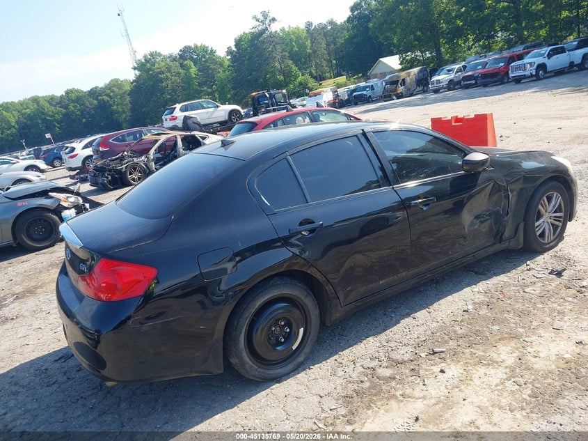 2011 Infiniti G37 VIN JN1CV6AR0BM353321 IAAI salvage auction — RIGHT SIDE, Salvage (Georgia), sold $400 on 2026-07-08 (photo 4)