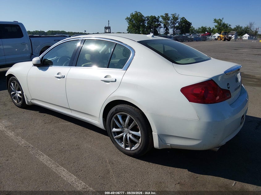 2008 Infiniti G VIN JNKBV61F28M256806 IAAI salvage auction — FRONT END, Salvage (New Jersey), sold $525 on 2026-07-30 (photo 3)