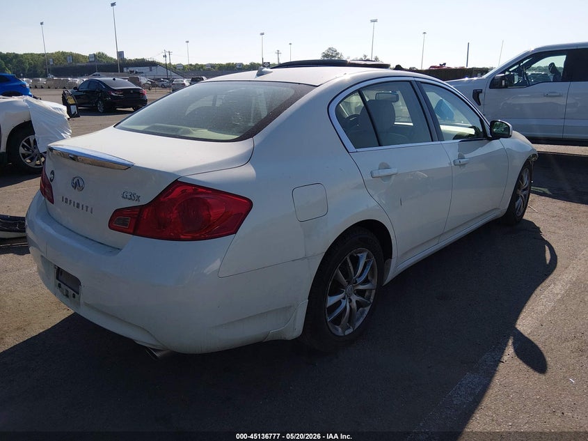 2008 Infiniti G VIN JNKBV61F28M256806 IAAI salvage auction — FRONT END, Salvage (New Jersey), sold $525 on 2026-07-30 (photo 4)