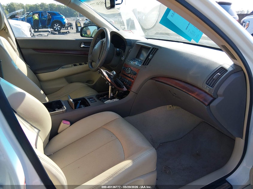 2008 Infiniti G VIN JNKBV61F28M256806 IAAI salvage auction — FRONT END, Salvage (New Jersey), sold $525 on 2026-07-30 (photo 5)