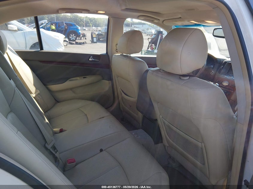 2008 Infiniti G VIN JNKBV61F28M256806 IAAI salvage auction — FRONT END, Salvage (New Jersey), sold $525 on 2026-07-30 (photo 8)