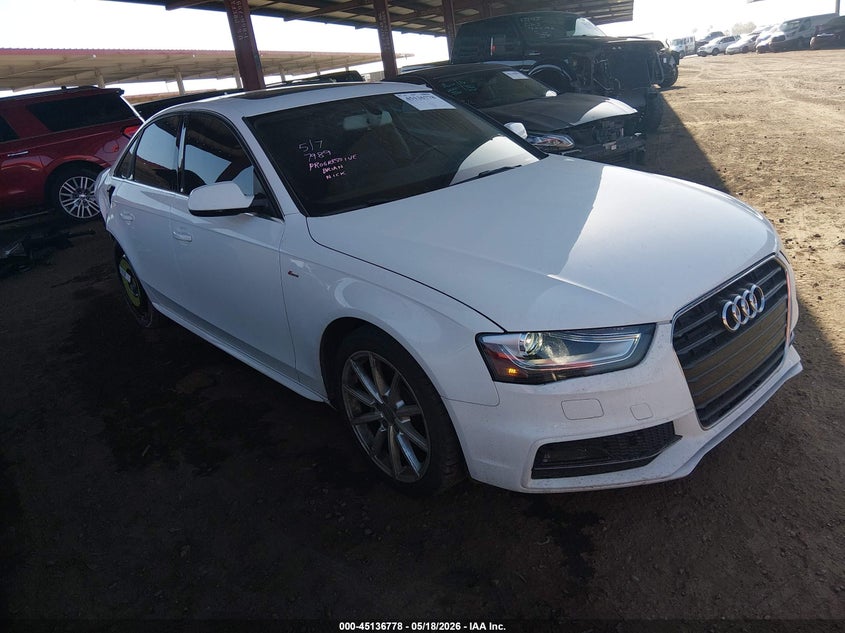 2016 Audi A4 VIN WAUAFAFL3GN011336 IAAI salvage auction — RIGHT REAR, Salvage (Arizona), sold $4,200 on 2026-07-07 (photo 1)