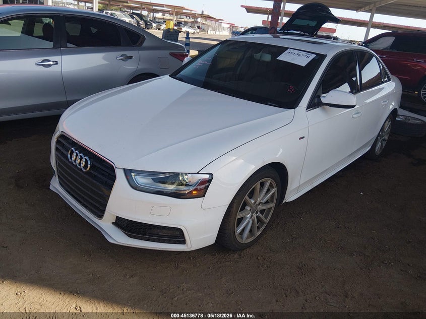 2016 Audi A4 VIN WAUAFAFL3GN011336 IAAI salvage auction — RIGHT REAR, Salvage (Arizona), sold $4,200 on 2026-07-07 (photo 2)