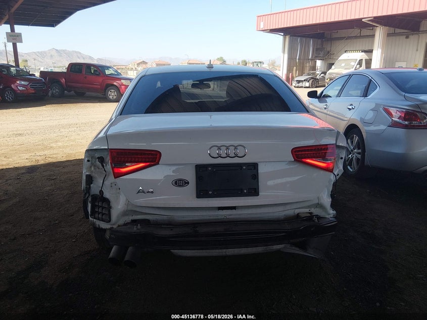 2016 Audi A4 VIN WAUAFAFL3GN011336 IAAI salvage auction — RIGHT REAR, Salvage (Arizona), sold $4,200 on 2026-07-07 (photo 6)