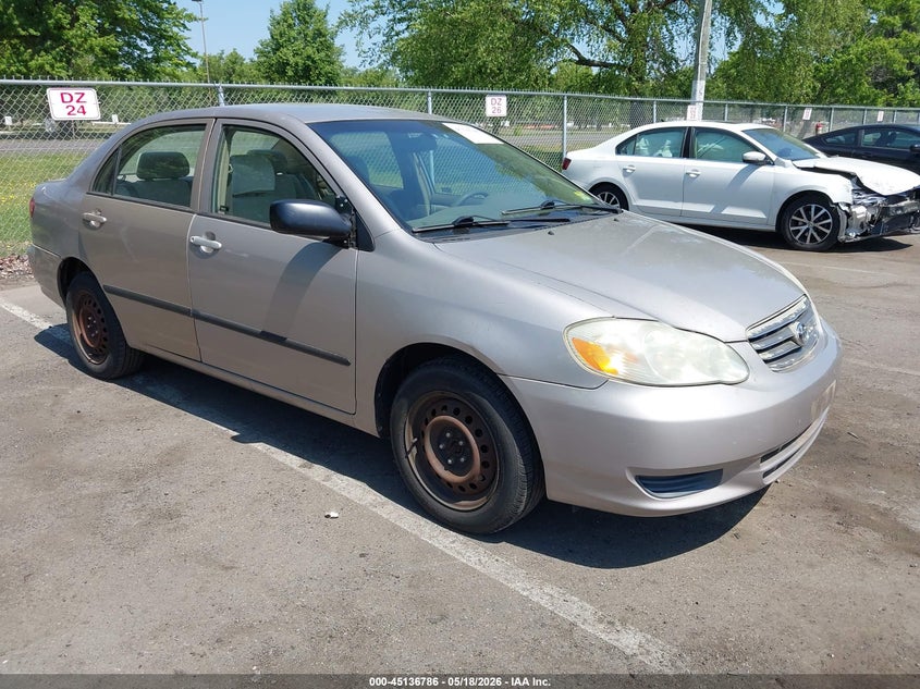 2003 Toyota Corolla VIN 2T1BR32E13C036718 IAAI salvage auction — REAR END, Salvage (New Jersey), sold $575 on 2026-07-06 (photo 1)
