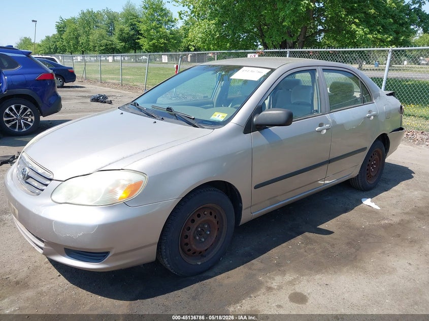 2003 Toyota Corolla VIN 2T1BR32E13C036718 IAAI salvage auction — REAR END, Salvage (New Jersey), sold $575 on 2026-07-06 (photo 2)