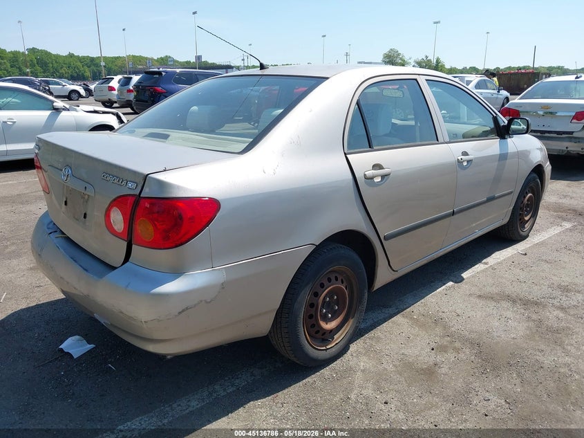2003 Toyota Corolla VIN 2T1BR32E13C036718 IAAI salvage auction — REAR END, Salvage (New Jersey), sold $575 on 2026-07-06 (photo 4)