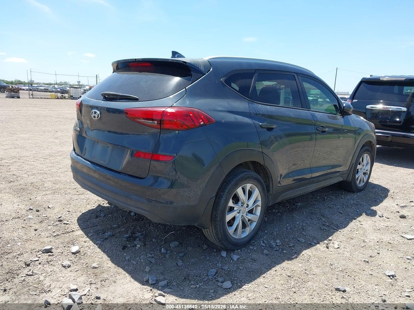 2021 Hyundai Tucson VIN KM8J33A42MU297846 IAAI salvage auction — REAR END, Original (Texas), sold $3,450 on 2026-07-09 (photo 4)