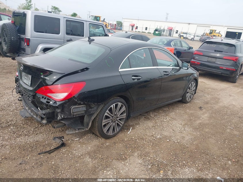 2018 Mercedes-benz Cla-klasse VIN WDDSJ4GB0JN587475 IAAI salvage auction — REAR END, Salvage (Illinois), sold $5,200 on 2026-07-15 (photo 4)