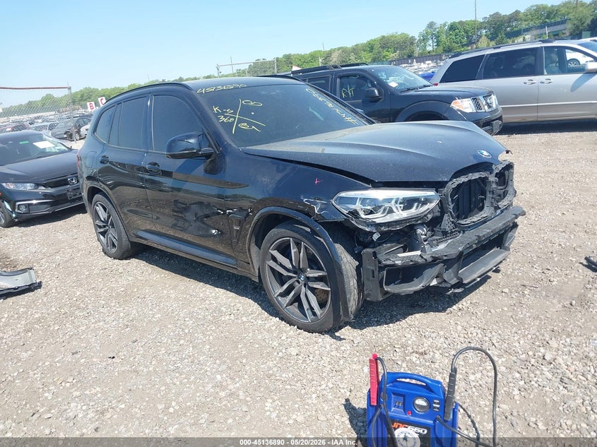 2020 BMW X3 m VIN 5YMTS0C03L9C47512 IAAI salvage auction — FRONT END, Mv-907A (New York), sold $4,550 on 2026-07-28 (photo 1)
