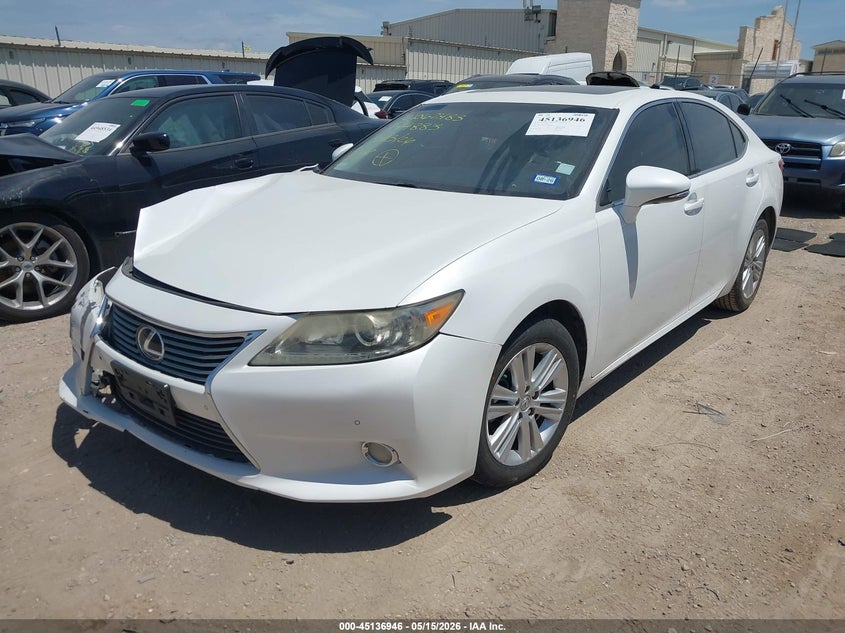 2014 Lexus ES VIN JTHBK1GG4E2144883 IAAI salvage auction — RIGHT FRONT, Original (Texas), sold $3,900 on 2026-07-13 (photo 2)