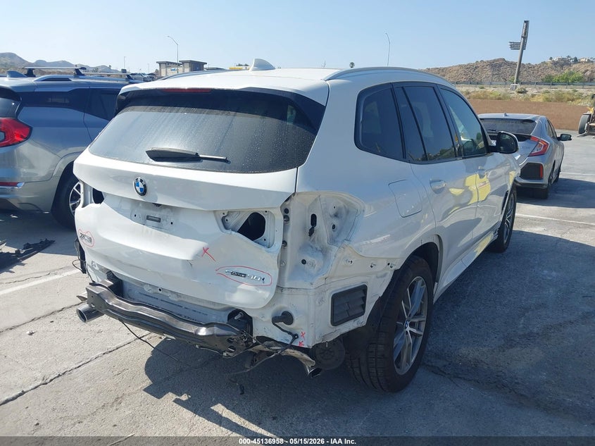 2019 BMW X3 VIN 5UXTR7C58KLE93867 IAAI salvage auction — FRONT END, Salvage (California), sold $7,500 on 2026-07-29 (photo 4)