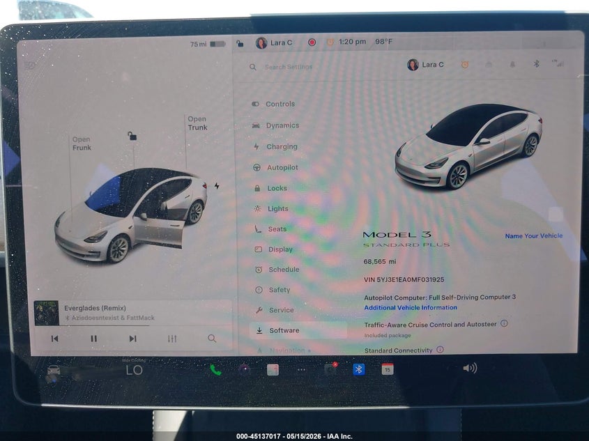 2021 Tesla Model 3 VIN 5YJ3E1EA0MF031925 IAAI salvage auction — SIDE, Salvage (Arizona), sold $5,500 on 2026-07-28 (photo 7)